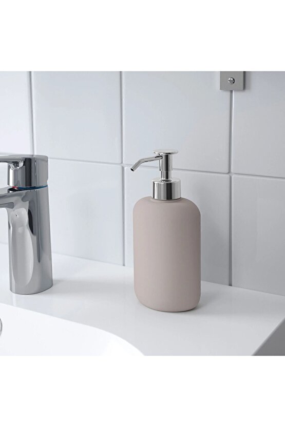 QUİCK Bej Sıvı Sabunluk Yükseklik: 18 cm Hacim: 300 ml 000543
