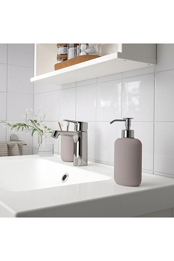 QUİCK Bej Sıvı Sabunluk Yükseklik: 18 cm Hacim: 300 ml 000543