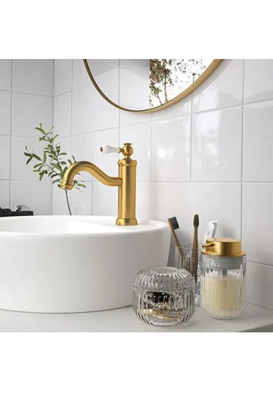 Premium Ürün Kaliteli Üretim Dayanıklı Gösterişli Modern Tasarım 350 Ml Cam Sıvı Sabunluk