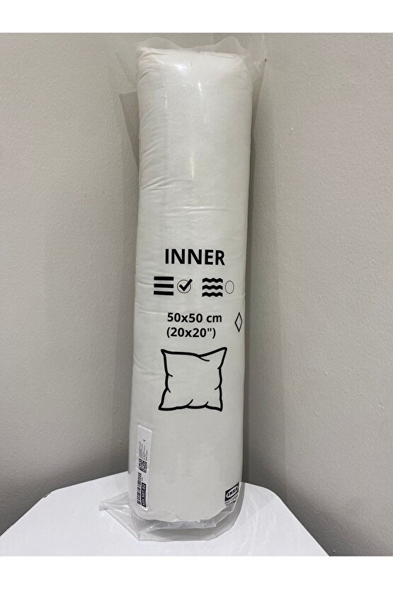 İnner iç minder 50x50 beyaz, sert