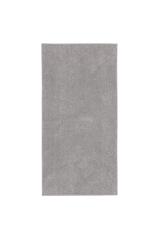 Toftbo 120 X 60 Cm Mikrofiber Banyo Paspası Gri - Beyaz Ultra Yumuşak