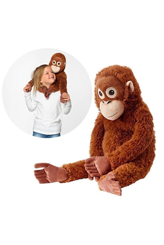 Yumuşak Oyuncak Maymun Orangutan Peluş Oyuncak 66 Cm