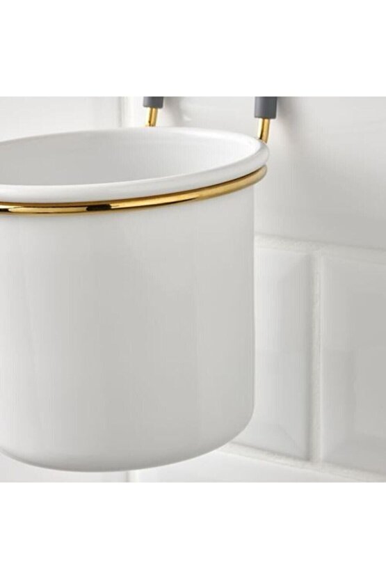 Çatal Kaşıklık Bıçaklık Dukkan 14x16 cm Beyaz Pirinç Rengi