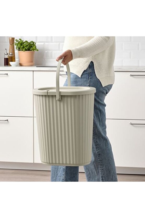 DAMMÂNG ÇÖP KUTUSU Gri-Bej, 26 Cm