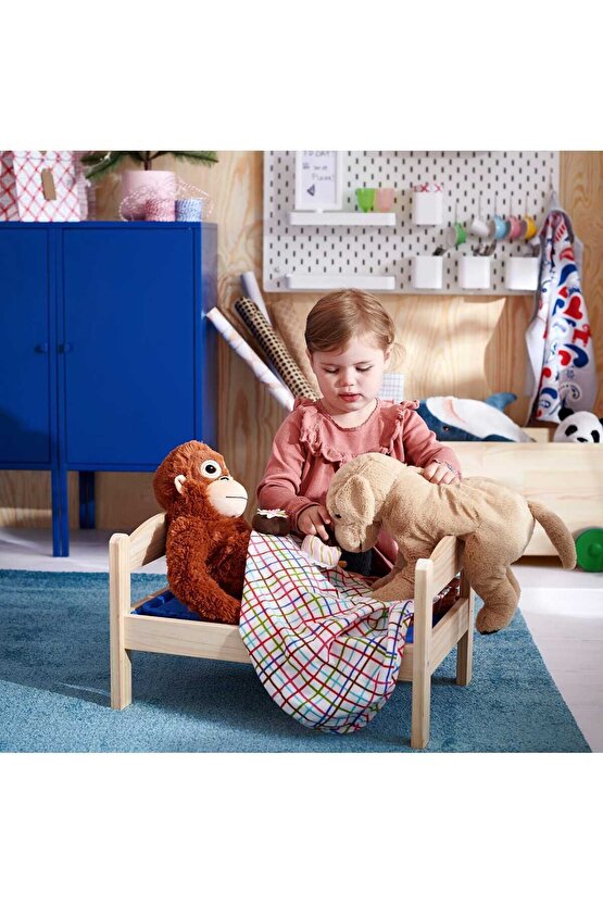 Peluş Yumuşak Oyuncak Kahverengi El ve Ayakları Cırtlı Maymun 66 cm