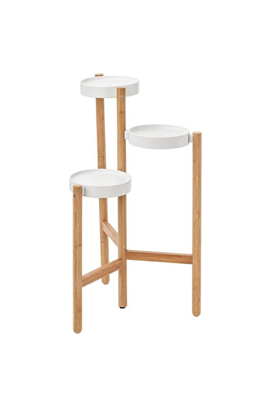 Satsumas Bambu-beyaz Çiçeklik 78cm