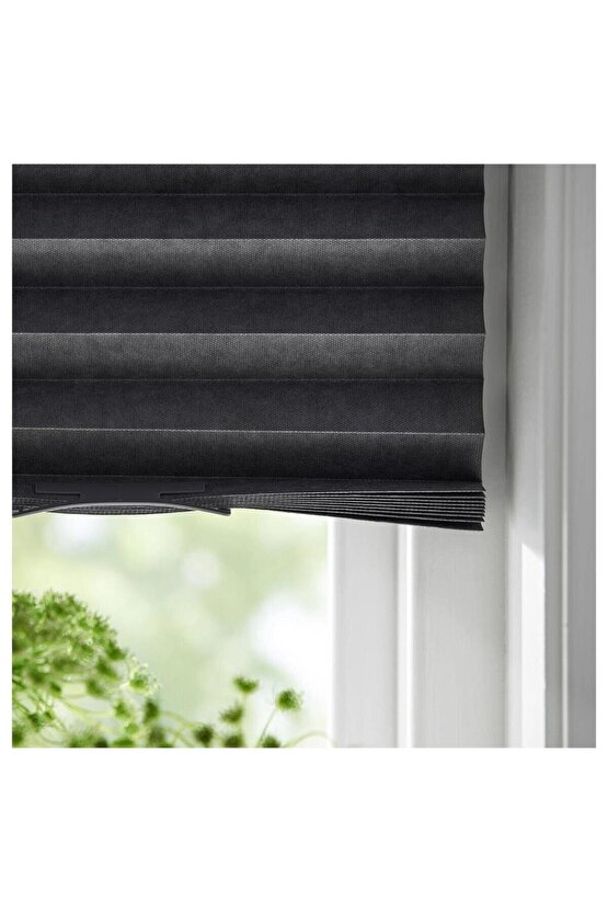 Schottis Store Perde stor perde donmezco- 100x190 Cm - Koyu Gri
