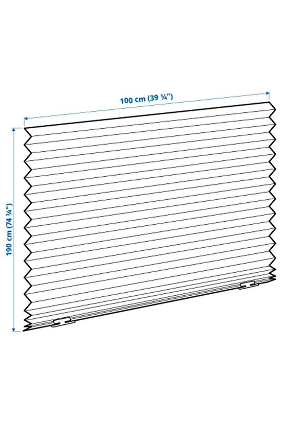Schottis Store Perde stor perde donmezco- 100x190 Cm - Koyu Gri