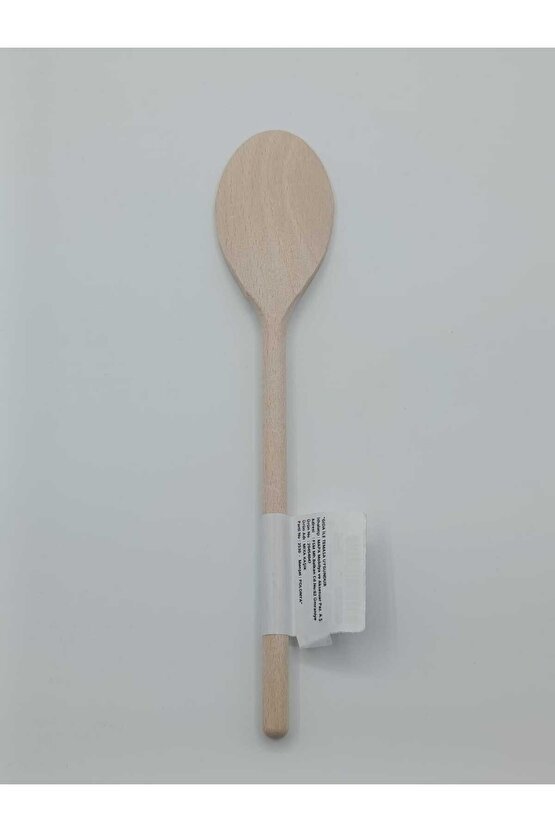 Mıxa 25 Cm Yanmaz Ahşap Kayın Kaşık Servis Kaşığı