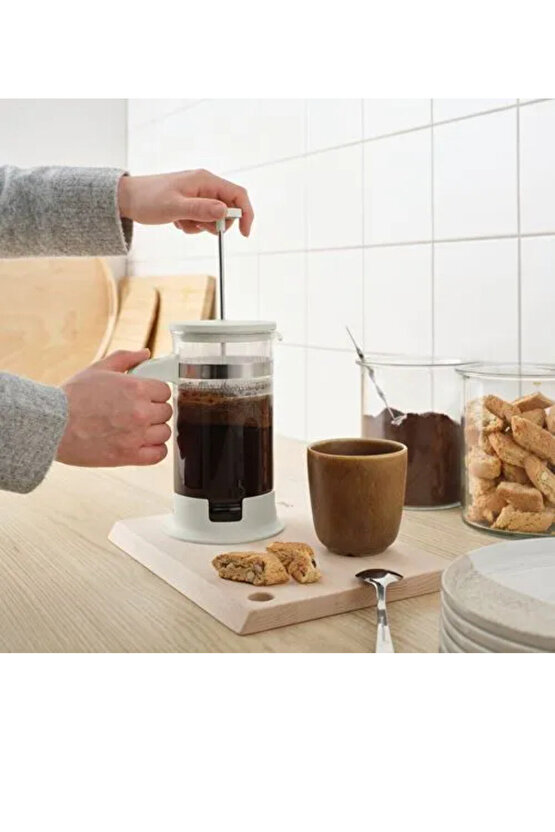 Premium Ürün Kaliteli Üretim Dayanıklı Şık Tasarım 1 Lt Paslanmaz Çelik French Press UPPHETTA