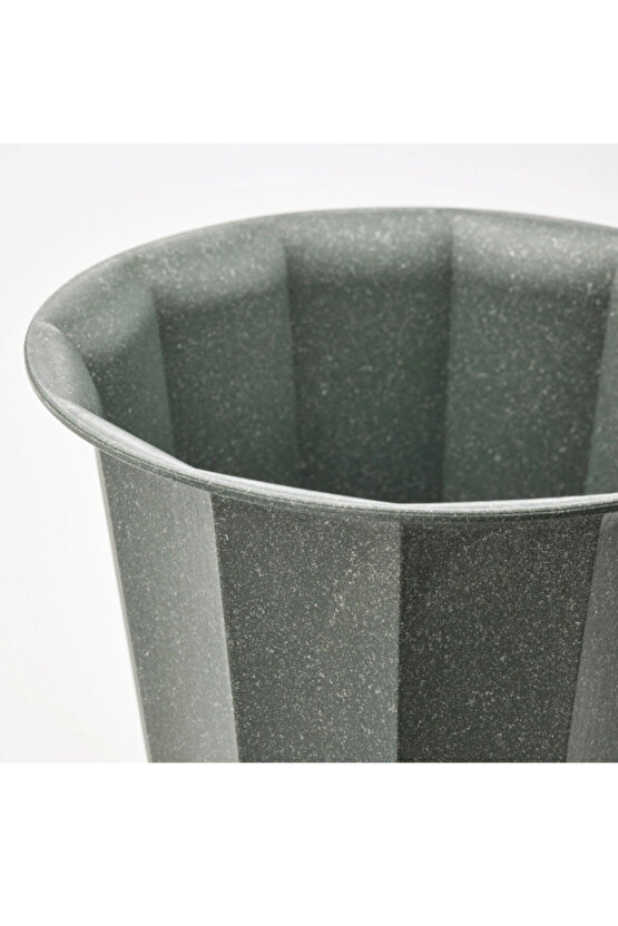BUSKVERK alüminyum 9 cm Saksı, GRİ RENK x 2 ADET