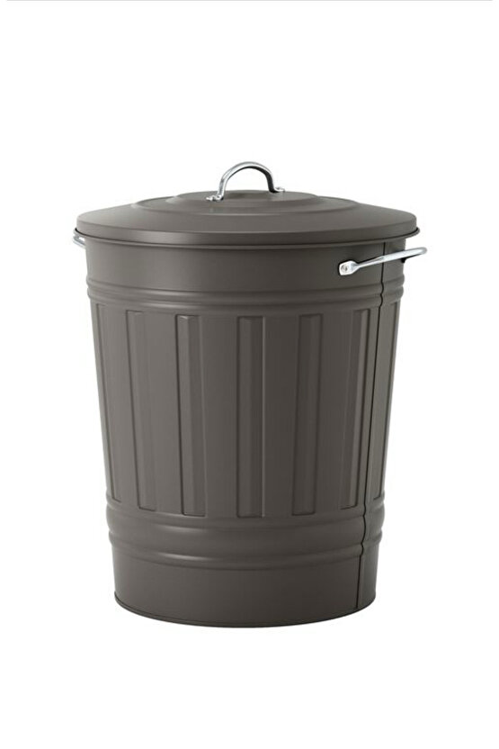 Knodd Çöp Kutusu 40L kapaklı gri