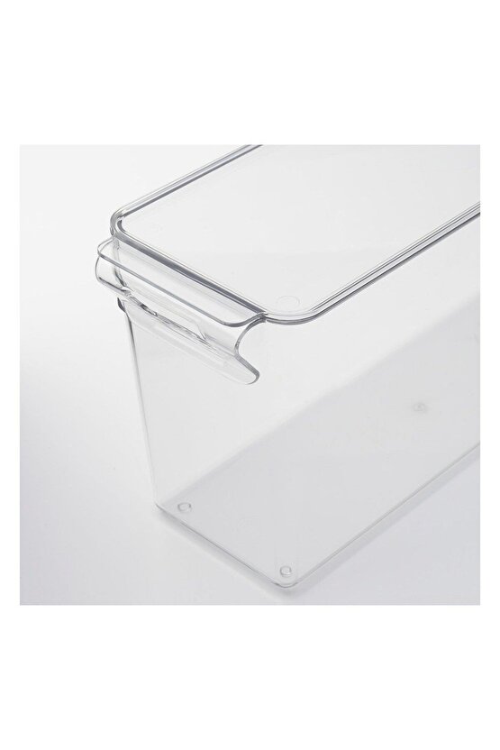 Klıppkaktus Buzdolabı İçin Saklama Kutusu Şeffaf 32x10x15 Cm 80568885