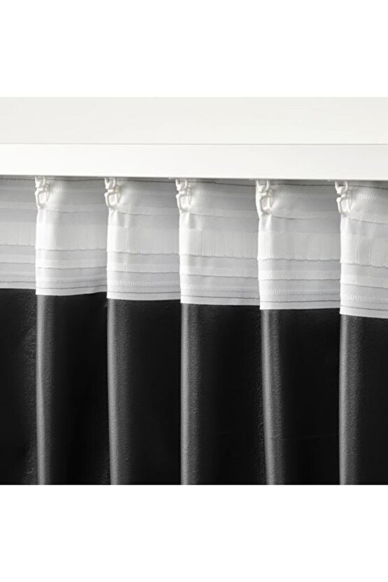 - ROSENMANDEL, karartma perde2 kanat, gri, 135x300 cm