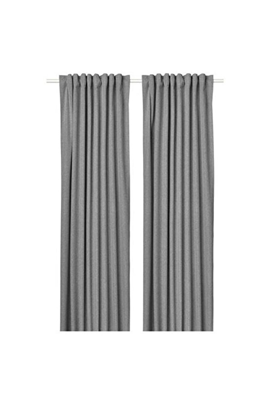 - ROSENMANDEL, karartma perde2 kanat, gri, 135x300 cm