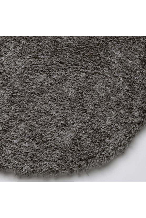 Peluş-Kaydırmaz Taban Sandalye Minderi MeridyenDukkan Gri Renk 32 cm Tabure-Bank-Sandalye Minderi