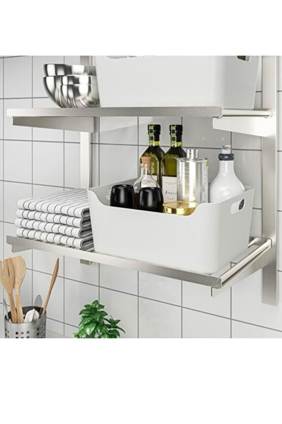 Uppdatera kutu beyaz organizer kutu, düzenleyici kutu donmezco beyaz çok amaçlı kutu 34x24cm
