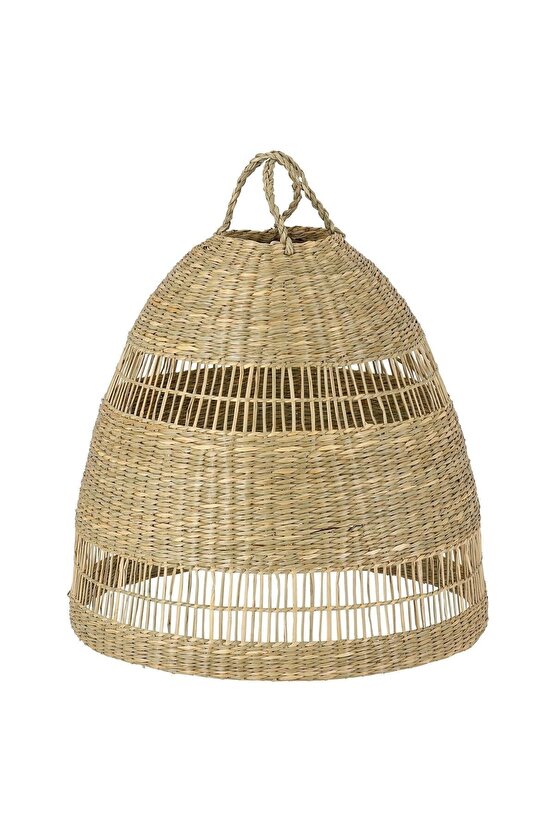 Torared Sarkıt Lamba Abajur Başlığı, Deniz Sazı, 36 Cm