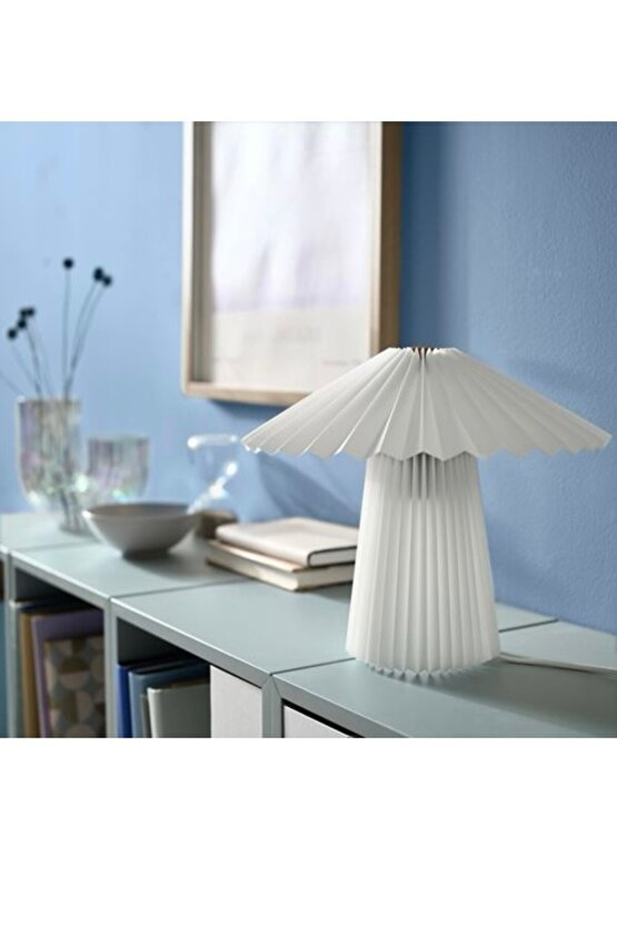 Kuddlava masa lambası , beyaz 28cm
