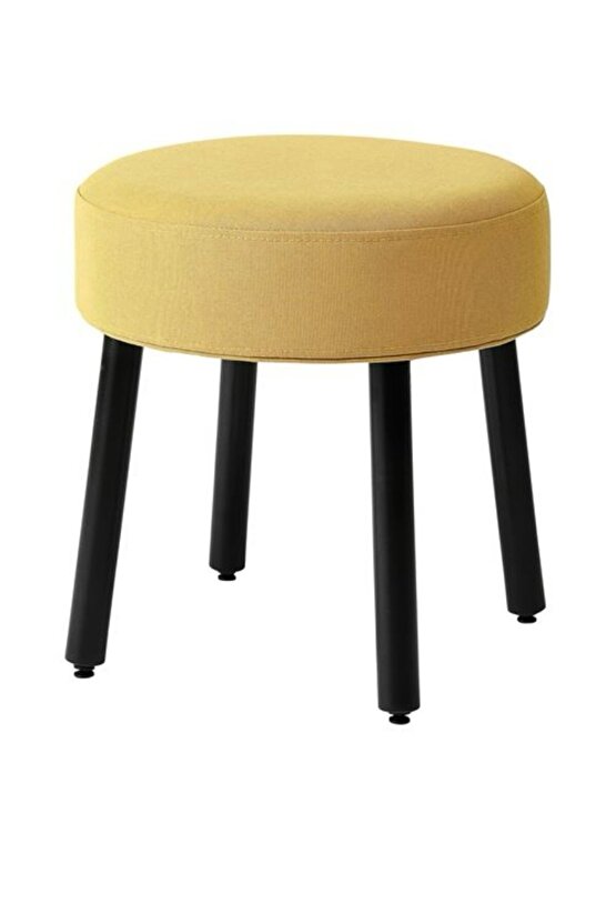 Mörtfors puf, 47x47cm , diseröd koyu sarı