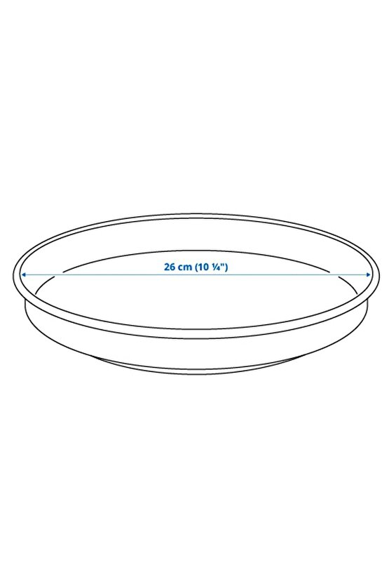 VARIERA DÖNEN tabla, beyaz, 26 cm