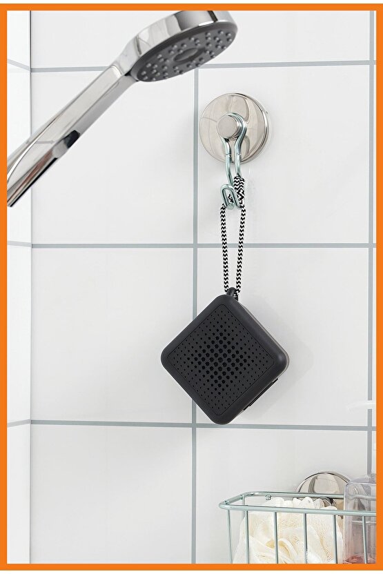 VAPPEBY siyah taşınabilir su geçirmez bluetooth hoparlör