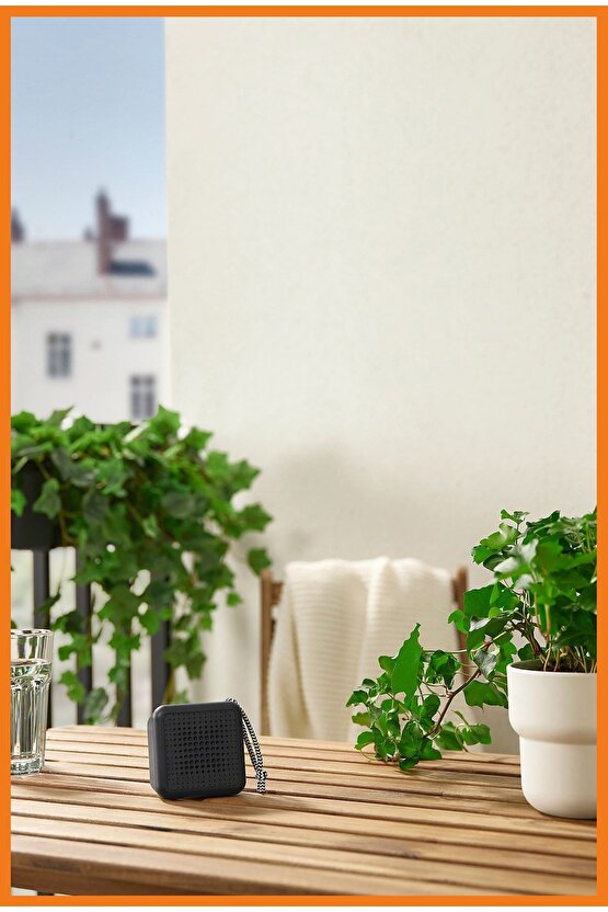 VAPPEBY siyah taşınabilir su geçirmez bluetooth hoparlör