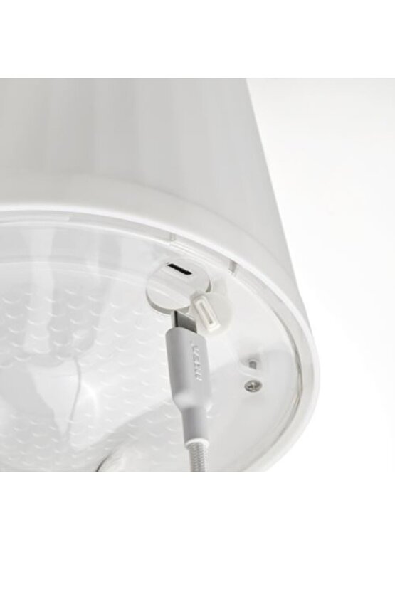 Lampan led li masa lambası, pilli, beyaz, 24cm