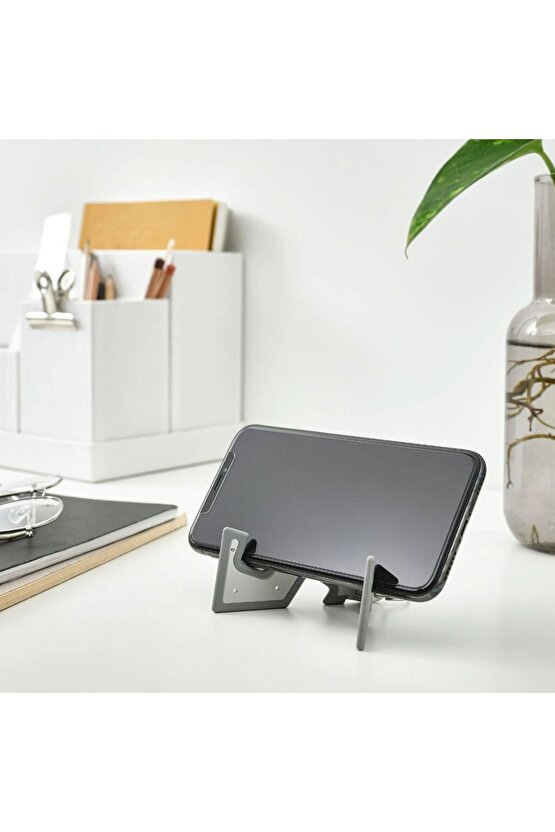 Yuppıenalle Telefontablet Standı, Gri, 8x4 cm