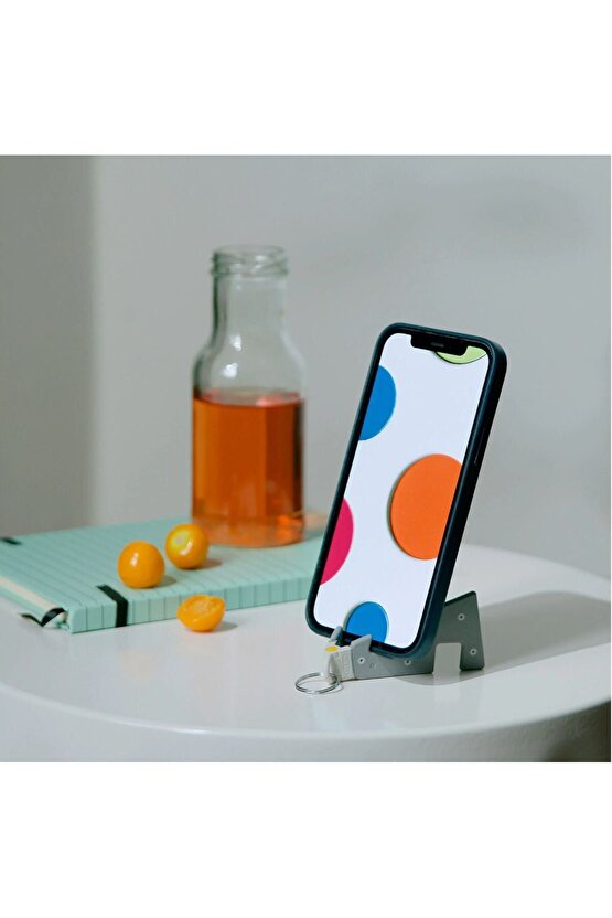 Yuppıenalle Telefontablet Standı, Gri, 8x4 cm