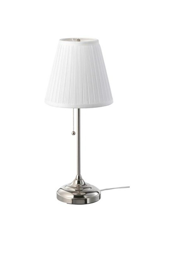 Arstıd abajur beyaz-nikel kaplama gri rengi 55cm