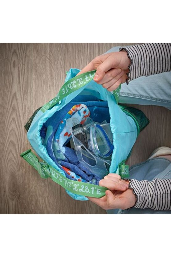 - BLAVINGAD, çocuk banyo havlusu, koyu mavi, 70x140 cm