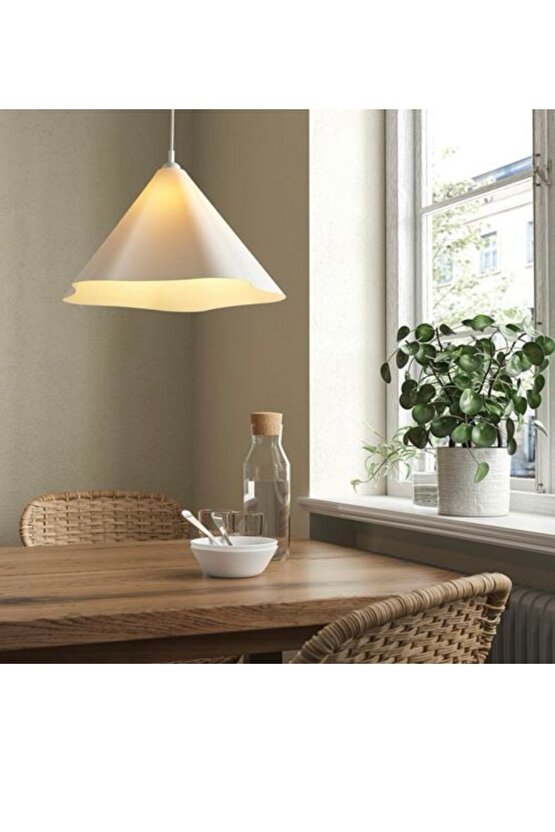 Zebrasav sarkıt lamba beyaz 46 cm