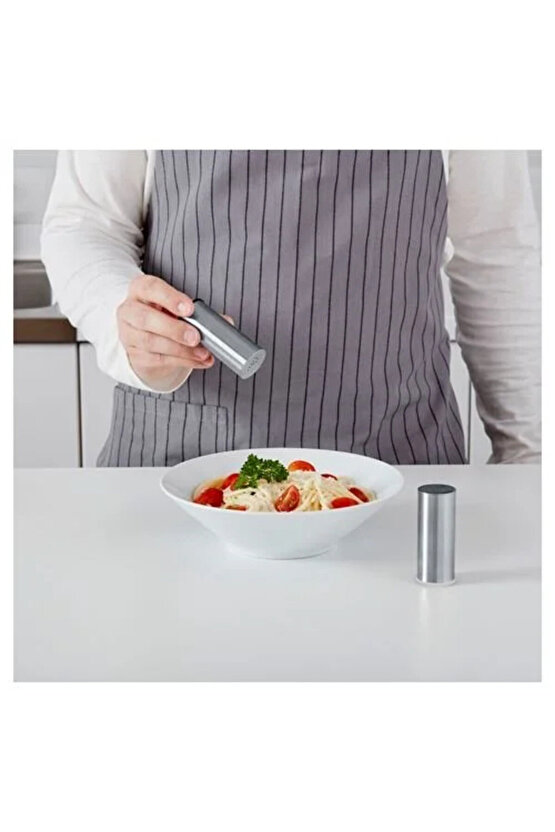 SUMUHOME PLATS TUZLUK KARABİBERLİK PASLANMAZ ÇELİK 7 CM 2 PARÇA