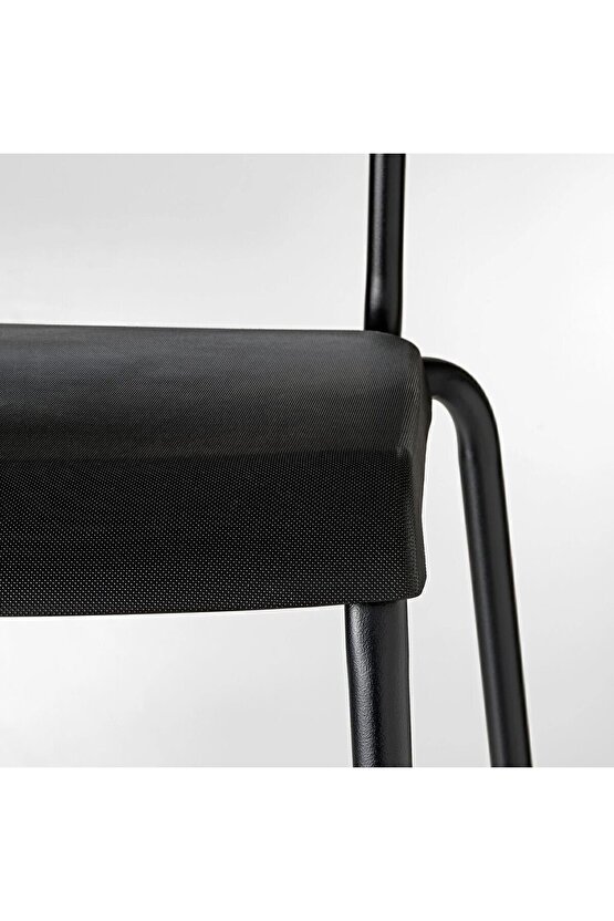 AKDENİZ STIG siyah 63 cm modern bar sandalyesi