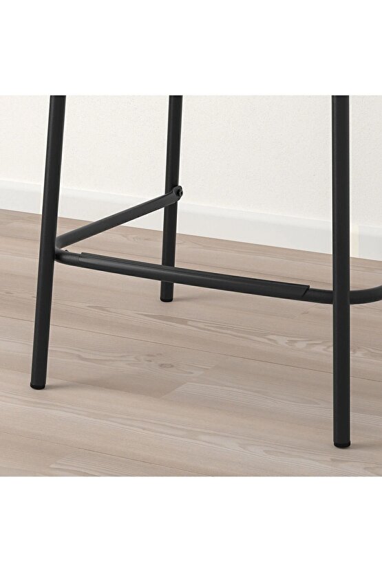 AKDENİZ STIG siyah 63 cm modern bar sandalyesi