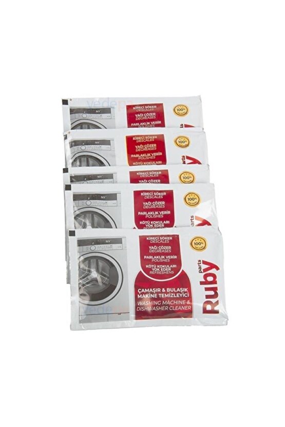Çamaşır ve Bulaşık Makinası Temizleyici 5 Paket