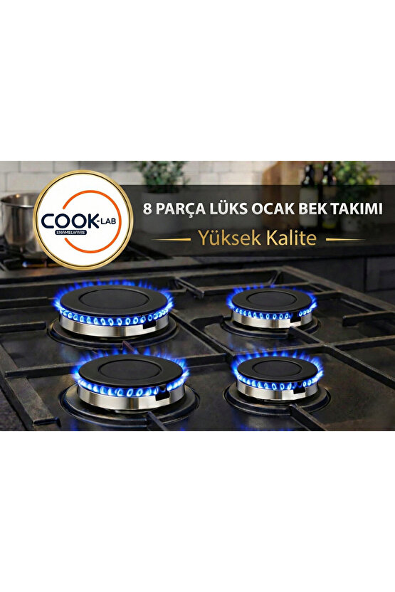 8 Parça Fırın Bek ve Kapak Takımı Büyük Markalara Uyumlu (PROFİLO-BOSCH-SİEMENS UYUMSUZ) Set