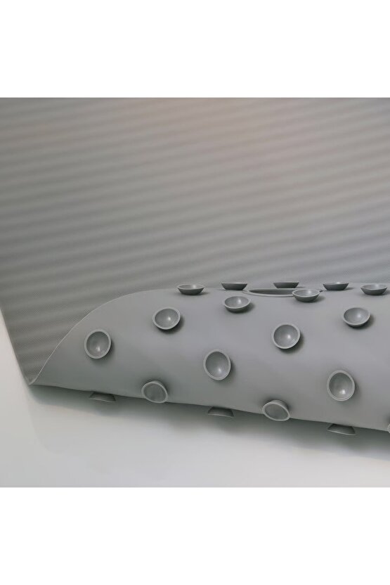 Valvattnet Koyu Gri 33x84 cm Vantuzlu Banyo Duş Küvet Kaydırmazı Paspası