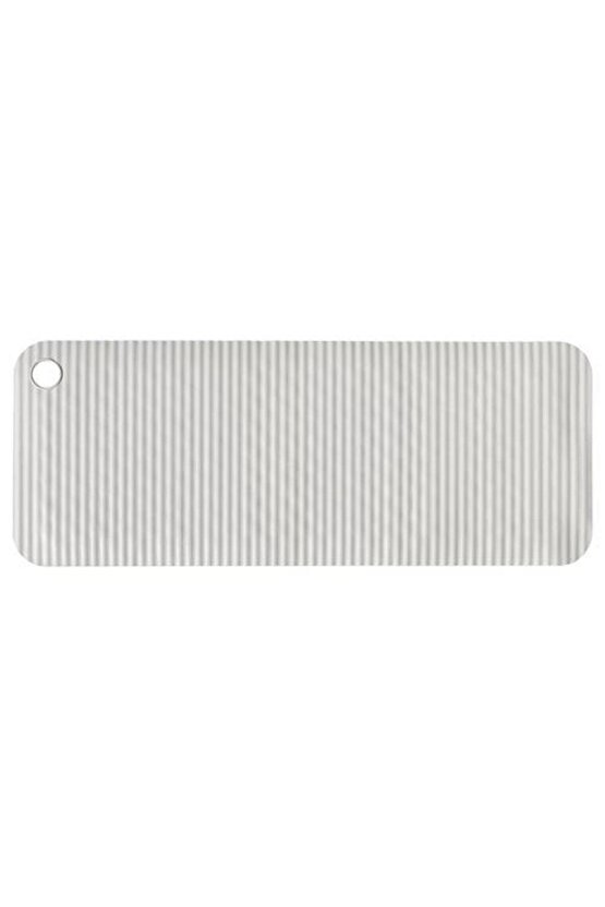 Vantuzlu Banyo Ayak Kaydırmaz Matı 33x84 cm Gri Renk Küvet-Duş İçi Kauçuk