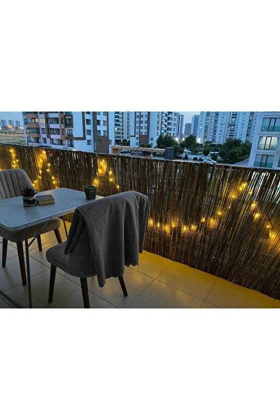 Doğal Hasır Kamış Çit 1 X 2,50 bahçe çiti gölgelik balkon çiti