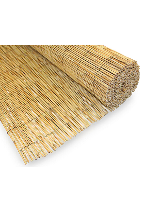 Bambu Çit Kamış Çit Hasır Çit 2,5x5 Metre Eni 2,5 Metre Uzunluk 5 Metre Bahçe Çiti Rulo Çit