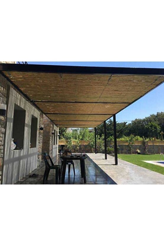 Kamış Hasır Bambu Çit 1m X 3m