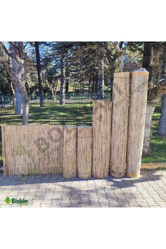 Natural 25CM X 150CM Bambu Kamış Hasır Çit Dekoratif Bahçe Balkon ve Duvar Çiti Reed Fence