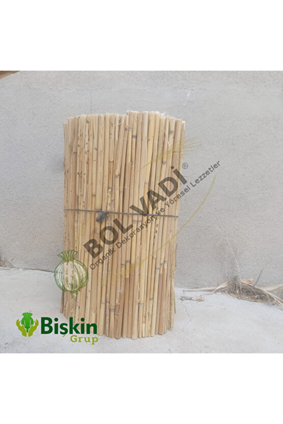 Natural 20CM X 200CM Bambu Kamış Hasır Çit Dekoratif Bahçe Balkon ve Duvar Çiti Reed Fence