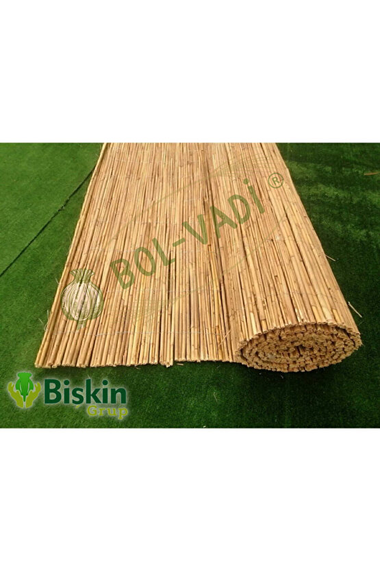 60CM X 2.5M Misina Ipli Doğal Bambu Kamış Çit,bahçe Çiti,balon Çiti,hasır Çit, Gölgelik