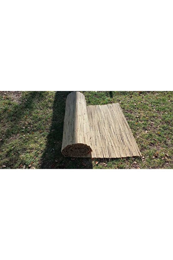 80cm X 7m Afyonkarahisardan Misina Ipli Doğal Bambu Kamış Çit,bahçe Çiti,hasır Çit, Gölgelik