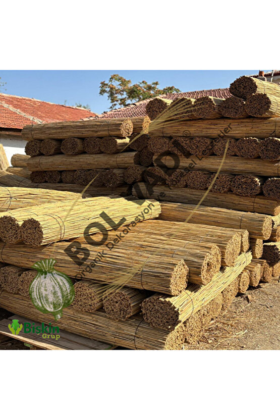 3m x 5m Ayonkaraisardan  TELLİ Doğal Bambu Kamış Çit,bahçe Çiti,balon Çiti,hasır Çit, Gölgelik