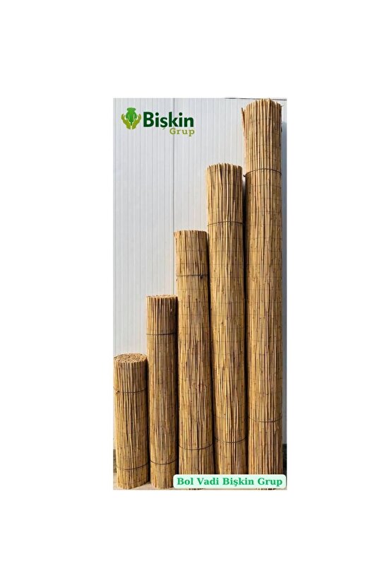 2m X 5m Bişkin Telli Doğal Bambu Kamış Çit,bahçe Çiti,balon Çiti,hasır Çit, Gölgelik