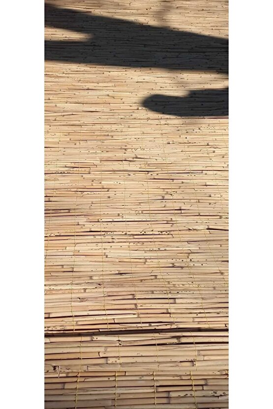 1.5x5 m Bambu Kamış Çit Bahçe Balkon Veranda Mahremiyet Gölgelik Çiti